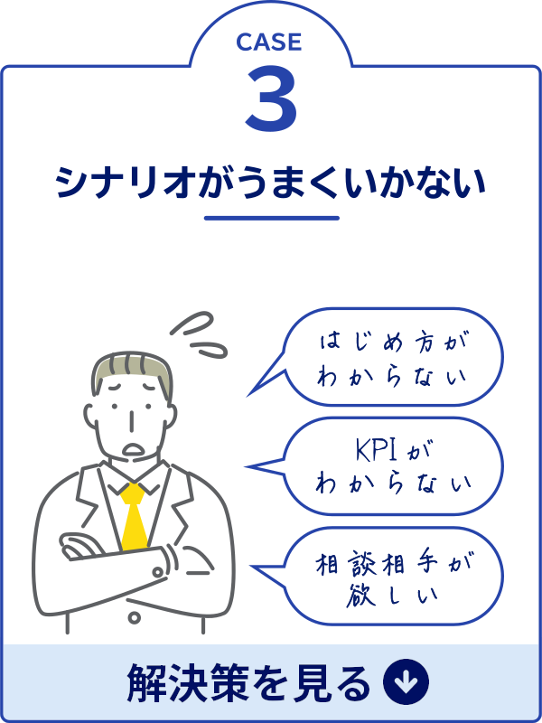CASE3 シナリオがうまくいかない